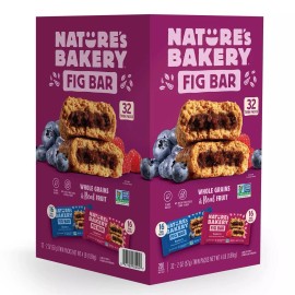Nature's Bakery Fig Bars, Variety Pack, 2 oz., 32 ct.