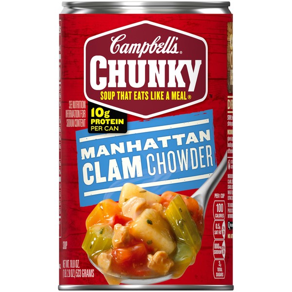 Campbell's Chunky Soup, Manhattan Clam Chowder, 18.8 Ounce Can