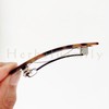 Herbeluemily HM-0063-R03-BE Barrette, Hair Ornament, Tortoise Shell Hair Clip, Stylish,