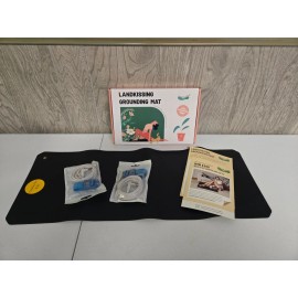 Landkissing Portable Earth Energy Grounding Mat Kit 26.7"x9.8” 2 Bracelets 2 Grounding Cords