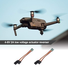 SING F LTD 2Pcs Universal RC Servo Signal Reverser 4-6V 2A Rotation Inverter Steering Gear JR Servo Plug for Remote Control Model Aircraft Spare Parts