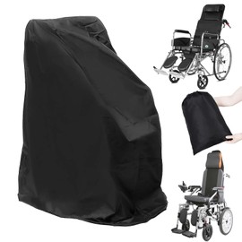 Wheelchair Cover, Electric Wheelchair Cover Waterproof, Mobility Scooter Storage Cover for Travel Power Wheelchair Dust Protective Cover with Storage Bag ((L):40"L x 27.5"W x 47"H)