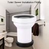 Toilet Drain Pipe Adapter, Plastic Toilet Sewer Drain Pipe Installation