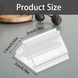 ZEACCT 48-Piece Plastic Playing Card Holder, Transparent Playing Card Holder, Place Card Holder, Game Part Holder, Picture Holder for Cards, Photos, Notes, Picture Display (Transparent)