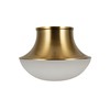 Kenroy Home Chelsea Opal Glass Flush Mount with Gold Metal