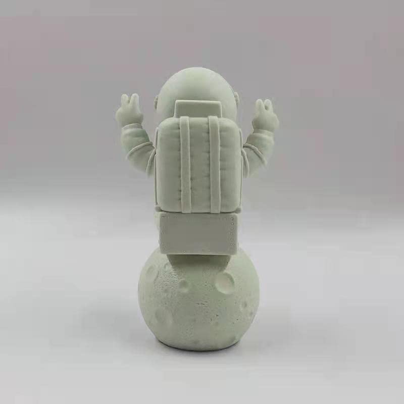 Figurine Statue Astronaut Sculpture Spaceman Décor,White Shelf Decoration,Tabletop Decoration,Cute Mini