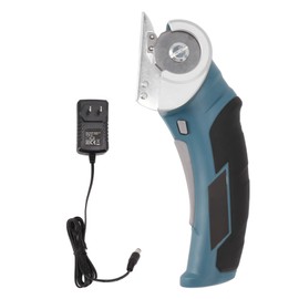 Tijeras Eléctricas Inalámbricas, Mini Cortador Eléctrico, Cortador Rotatorio para Tela, Tela, Alfombra, Cartón, Recargable, Potente Hoja de Acero, Cortador de Tela, Herramienta