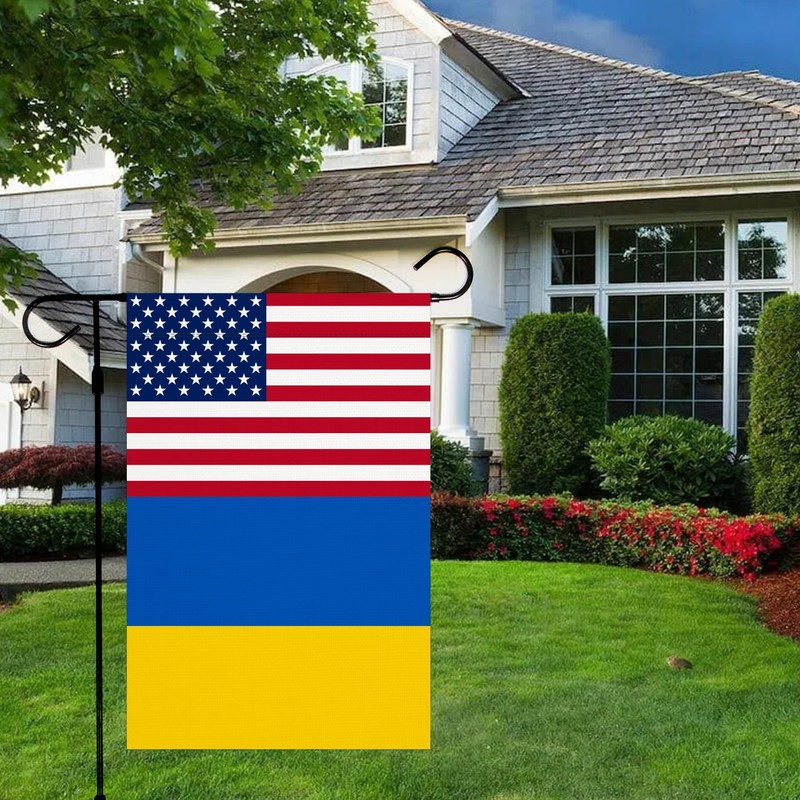 Ukraine Flag 12 x 18 inches Fade Resistant Polyester Garden