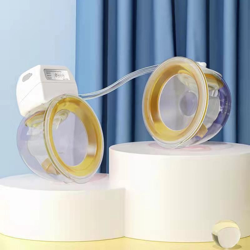 Double Breast Pump Wearable Strong Suction 9 Gears 180ml Capacity