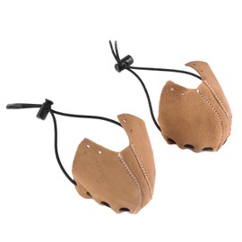 WIFA - Roller Skate Protective Caps - Leather Toe Caps, Guard Protectors w/Rubber Drawstring, Roller Skates, Derby - Acorn