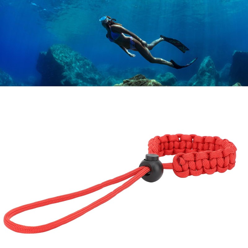 Keenso Adjustable Scuba Diving Wrist Lanyard, Anti Lost Paracord Safety