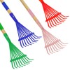 Xifando Kids Leaf Rake -Small Wooden Handle Leaf Rake with