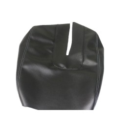 Kar Designers Fits 14-19 Toyota Tundra Real Leather Center Console Lid Cover w/Gray Stitch