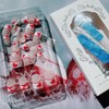 24Pcs Valentine's Day Short False Nails French Nail Tips Red