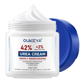 Urea Cream 42% plus Salicylic Acid 2% Net 350g for Dry Cracked Feet