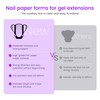 SULLMARNail Forms for Gel Builder Self Adhesive NailExtension Stickers for