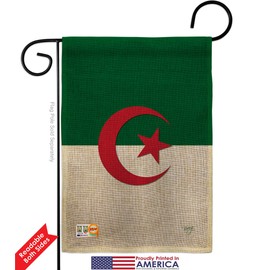 Nationality Algeria Garden Flag Regional Nation International World Country Particular Area Small Decorative Gift Yard House Banner Double-Sided Made in USA 13 X 18.5