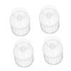 Levemolo 4pcs Red Worm Food Holders Durable Acrylic Aquarium Feeding