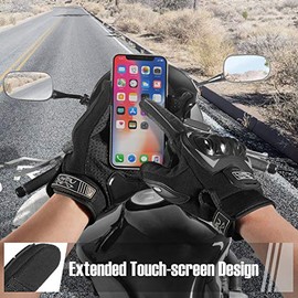 COFIT Motorcycle Gloves, Touchscreen Motorcycle Gloves for Motorcycle Racing, Mountain Biking, Motorcross, Climbing, Hiking and Other Outdoor Sports and Activities