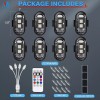 MICTUNING Wireless LED Strobe Lights with Remote Control for Car