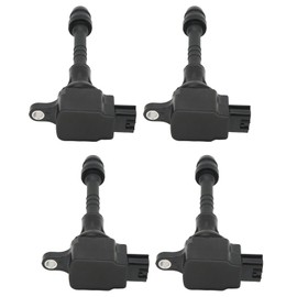 Bobina de Encendido para Automóvil, 4 Piezas ABS Bobina de Encendido para Automóvil 22448-6N015 Reemplazo de ABS para 1.8L L4 2002-2006 Bobinas de encendido