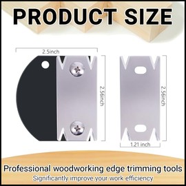 Edge Banding Trimmer - 2026 Upgraded Edge Banding Tools for Woodworking,Edge Corner Planer with Hanging Strap,Durable Edge Banding Trimmer,for Wood|PVC|ABS|Veneer