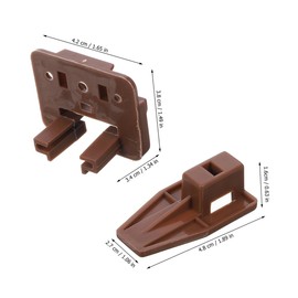 Operitacx 6pcs Slides Replacement Kit Plastic Drawer Glides for Dresser and Nightstands Easy Installation Drawer Guide Parts for Furniture Repair and Upgrade
