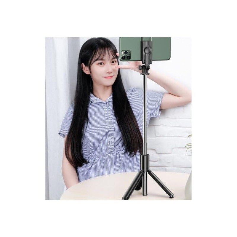 LAZOS L-SST Selfie Stick with Tripod Function, Black