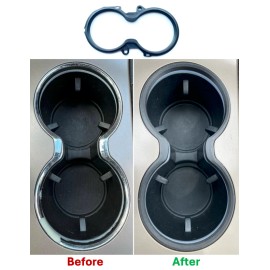 Longevity Products Cup Holder Trim Replacement for 2011-2021 Jeep Grand Cherokee WK2  - Black LHD