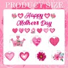 Mother's Day Banner Mother's Birthday Party Decorations Red Happy Mother's