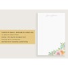 Letter Writing Stationary, Pastel Floral Notepads, Lined or Unlined, Available
