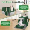 Stainless Steel Cat Litter Box with Removable Lid,Free in &