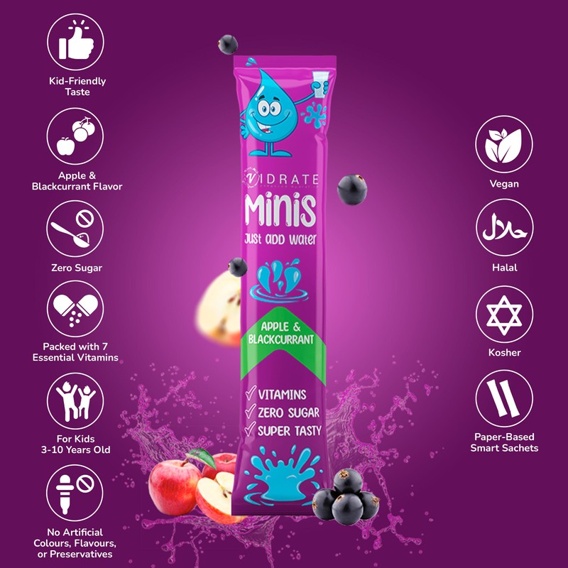 Electrolytes Powder Minis - Hydration Sachets with Vitamins & Electrolytes
