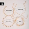 KHKINDPRO Beach Wind Foot Decoration Shell Woven Multi-Layer Anklet for