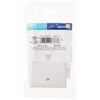 Leviton Standard Telephone Wall Jack, 6P4C, Screw Terminals, 40249-W, White