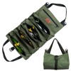 Tool Roll Bag, Canvas Wrench Tool Bag, Multi-Purpose Roll Bag