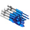 6PCS High Speed Steel 6.35mm Hex Shank Tap Drill Bit