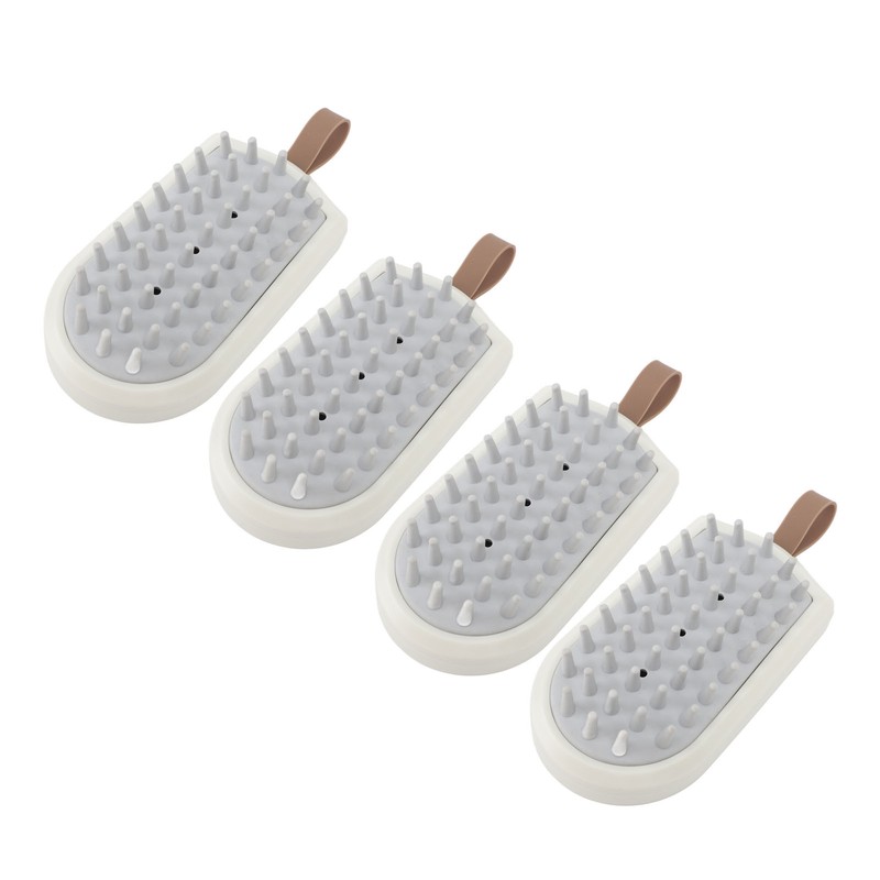 10PCS Silicone Massager Brush Exfoliation Dandruff Removal Ergonomic Hair Scalp