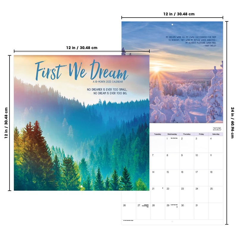 2025 First We Dream Wall Calendar
