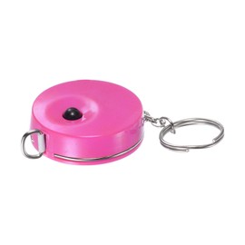 sourcing map Measuring Tape 1.5M/60-inch Retractable Tailors Tape Measure Pocket Size with Key Chain for Body, Fabric, Sewing and Crafts Measurements, Hot pink