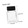 Alipis 24pcs Oil Sample Bottles Reagent Storage Container Cap for