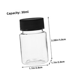 Alipis 24pcs Oil Sample Bottles Reagent Storage Container Cap for Medical and Scientific Use Leak Design Wide Mouth for Easy Filling