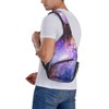 NISENASU Purple Blue Galaxy Sling Bag Crossbody Backpack,Dark Space Stars