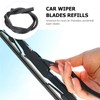Veemoon 10pcs 6mm Windshield Wiper Blades Refills Silicone Frameless Wipers