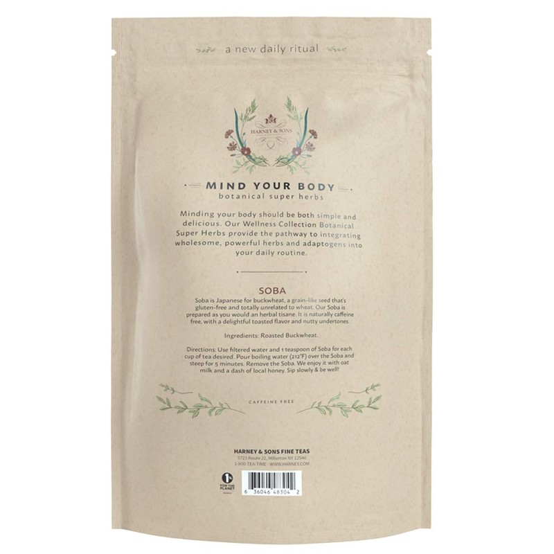 Harney & Sons Soba Roasted Buckwheat, Wellness Collection, Soba -