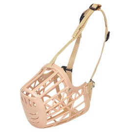 QIRUIRED Dog Muzzle Adjustable Straps Soft Basket Muzzles Prevent Biting Chewing and Barking Breathable Mesh Mouth Cover Allows Drinking and Panting for Small, Medium, Large Puppy (XL)