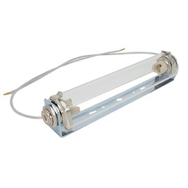R7s Socket with Protective Glass for 118 mm LED or Halogen Rod, 20 cm Wire, High-Voltage Lamp Holder