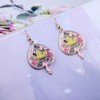 WSNANG Sleeping Princess Aurora Gift Princess Aurora Crown Pendant Earrings