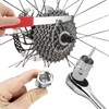 QWORK® Bike Chain Whip Tool Set, Universal Bicycle Cassette Chain