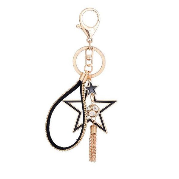 ARFUKA Keyring Star Pendant Keychain Key Holder Men Women Key